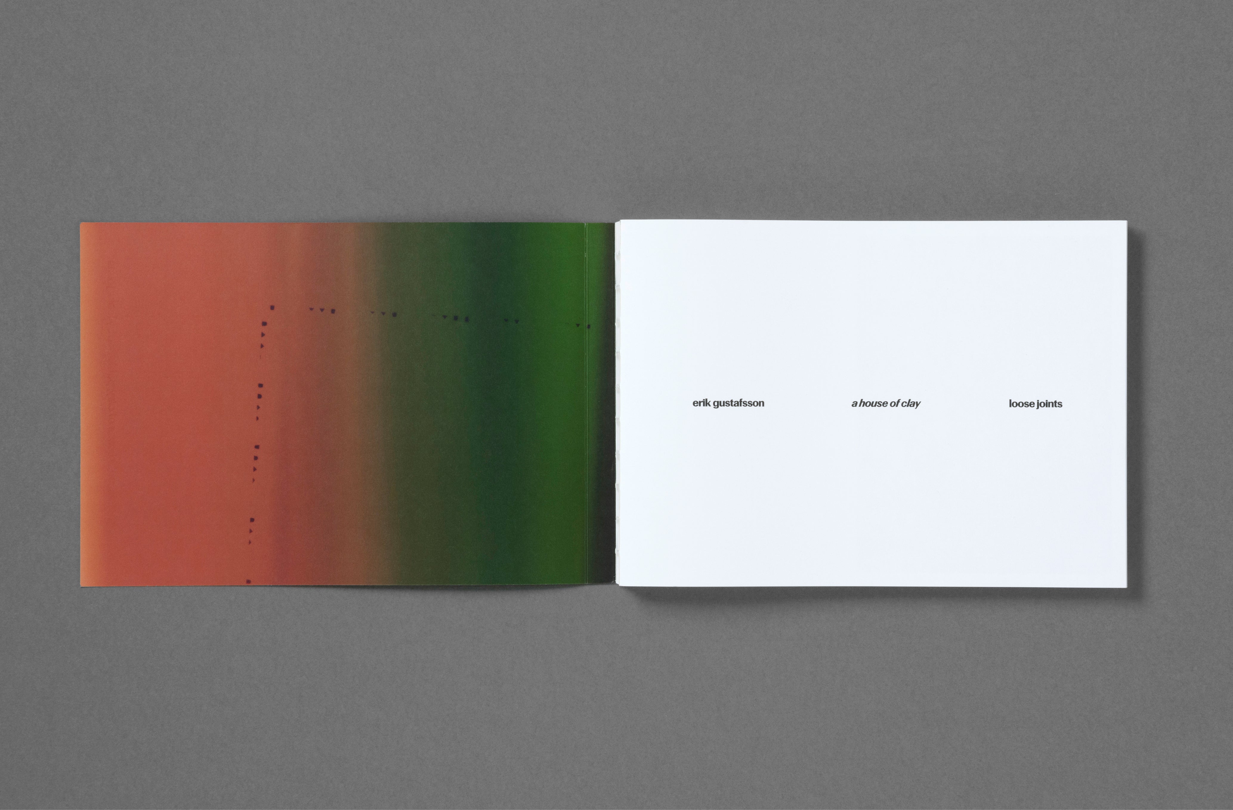 Erik Gustafsson – A House of Clay – Loose Joints Publishing