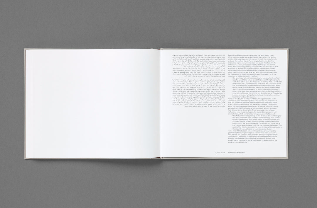 Khashayar Javanmardi – Caspian: A Southern Reflection, edited by Sarah Chaplin Espenon, monograph published by Loose Joints.
