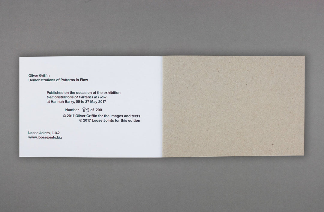Oliver Griffin – Demonstrations of Patterns in Flow - Loose Joints Publishing
