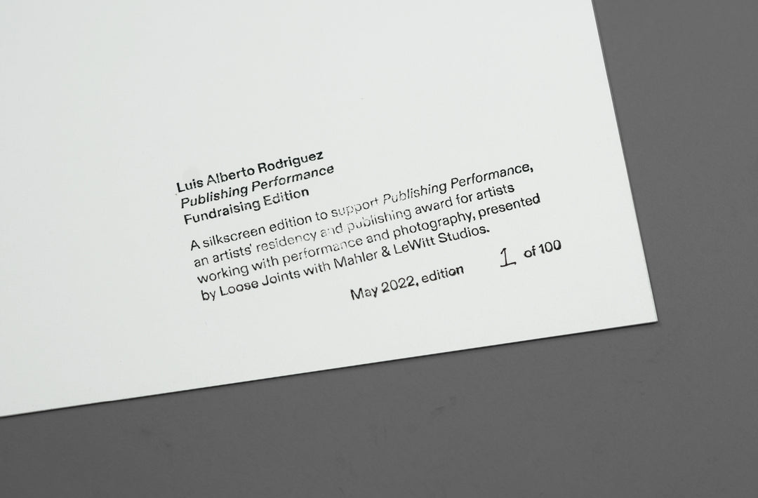 Luis Alberto Rodriguez – Publishing Performance Fundraising Edition