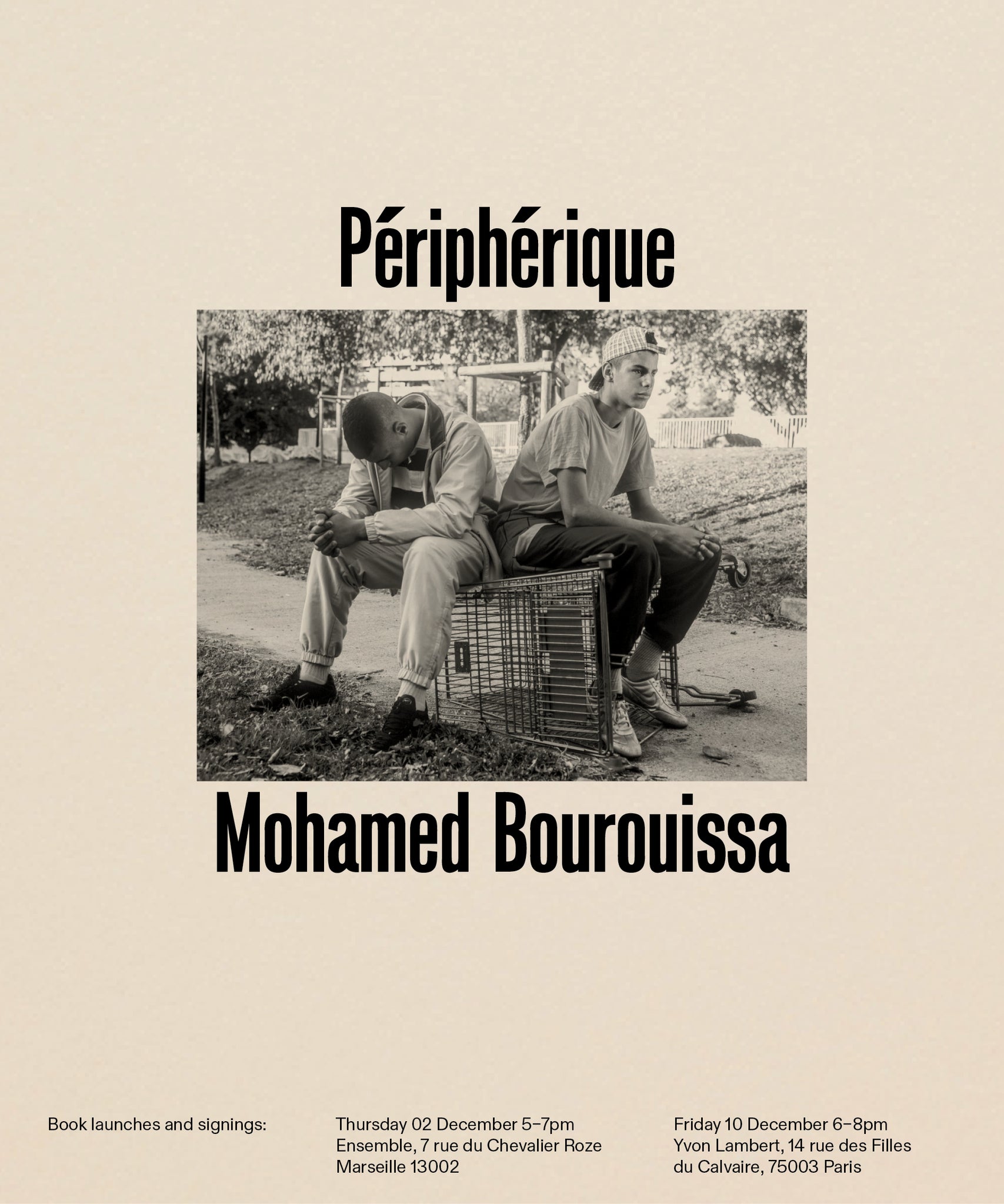 Mohamed Bourouissa book launches in Marseille and Paris